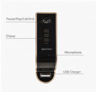 Multifunkční handsfree do auta s Bluetooth a USB