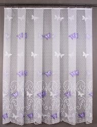 Záclona motýl fialový 60cm
