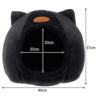 Pelíšek pro kočku 40 x 40 cm černá