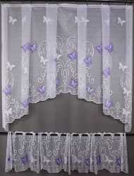 Záclona motýl fialový 120 cm