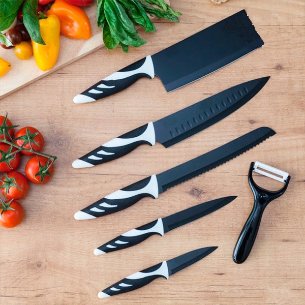 Nože Top Chef Black C01024 (6 kusů) Nože Top Chef Black C01024 (6 kusů)