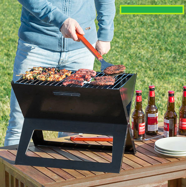 Skládací Přenosný Gril na Dřevěné Uhlí InnovaGoods Skládací Přenosný Gril na Dřevěné Uhlí InnovaGoods