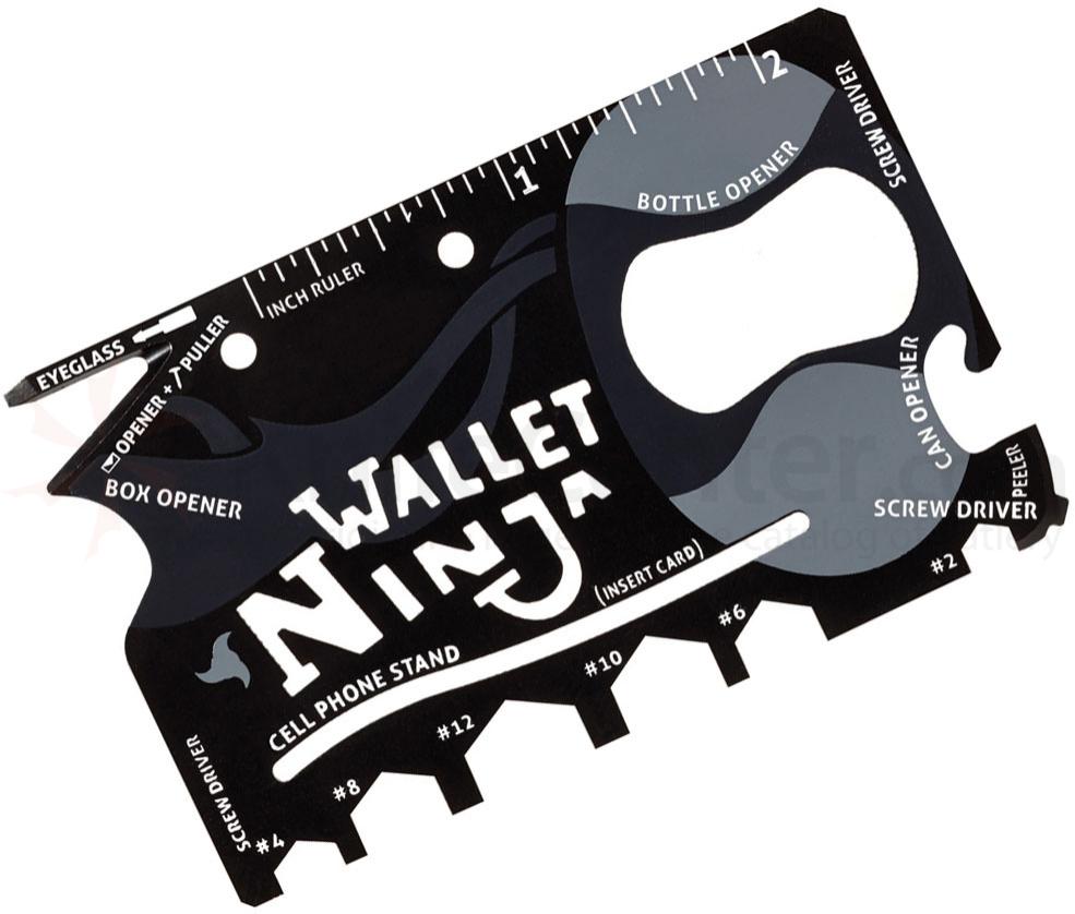 Wallet Ninja 18v1 - Multifunkční karta přežití Wallet Ninja 18v1 - Multifunkční karta přežití