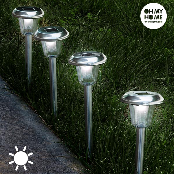 Kulatá Solární Lampa Pochodeň Oh My Home (4 kusy) Kulatá Solární Lampa Pochodeň Oh My Home (4 kusy)