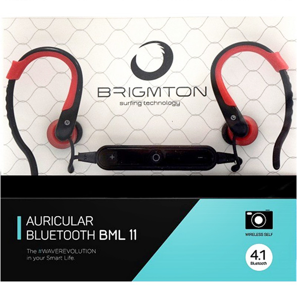Bluetooth sluchátka s mikrofonem BRIGMTON BML-11-R Červený Bluetooth sluchátka s mikrofonem BRIGMTON BML-11-R Červený