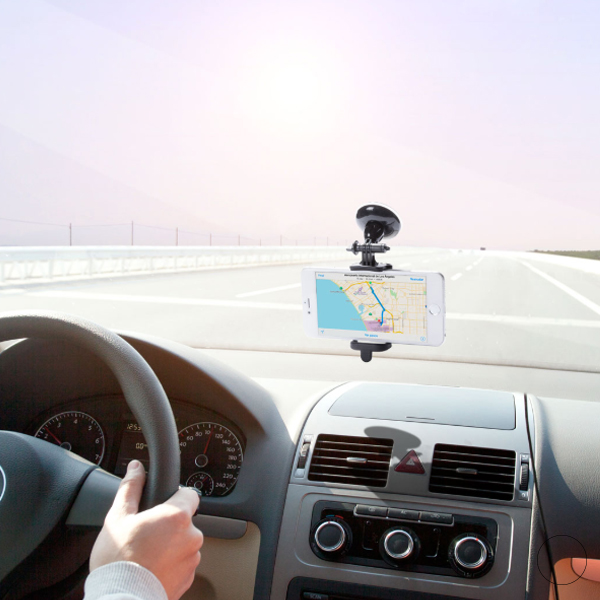 Držák mobilního telefonu pro automobil s přísavkou 144896 - Černý Držák mobilního telefonu pro automobil s přísavkou 144896 - Černý