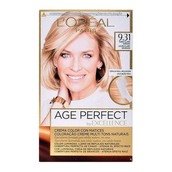 Trvalá barva proti stárnutí Excellence Age Perfect L'Oreal Expert Professionnel Zlatavá světlá blond Trvalá barva proti stárnutí Excellence Age Perfect L'Oreal Expert Professionnel Zlatavá světlá blond