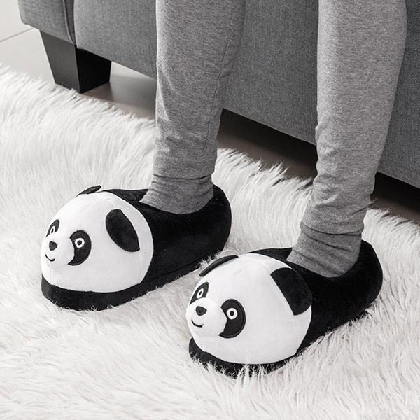 Měkké Dětské Bačkory Medvídek Panda - 35-36 Měkké Dětské Bačkory Medvídek Panda - 35-36