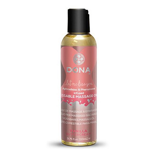 Jedlý masážní olej Vanilkový krém 125 ml Dona 5383 Jedlý masážní olej Vanilkový krém 125 ml Dona 5383