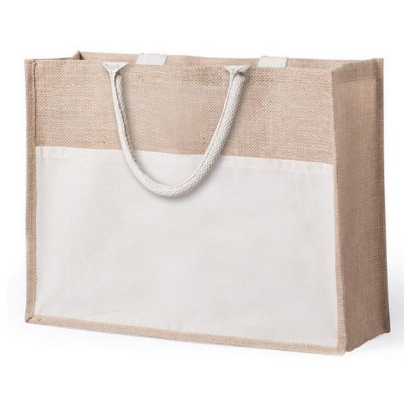 Jute Bag 145725 (44,5 x 34 x 15 cm) - Přírodní Jute Bag 145725 (44,5 x 34 x 15 cm) - Přírodní