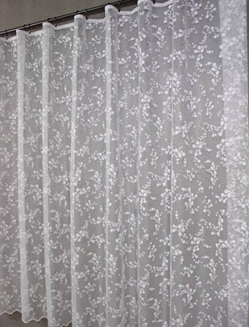 Metrážová žakarová záclona Květa: výška 250 cm