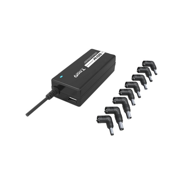 Nabíječka k notebooku TooQ TQLC-65BS02AT 65W 8 Konektorů Černý Nabíječka k notebooku TooQ TQLC-65BS02AT 65W 8 Konektorů Černý