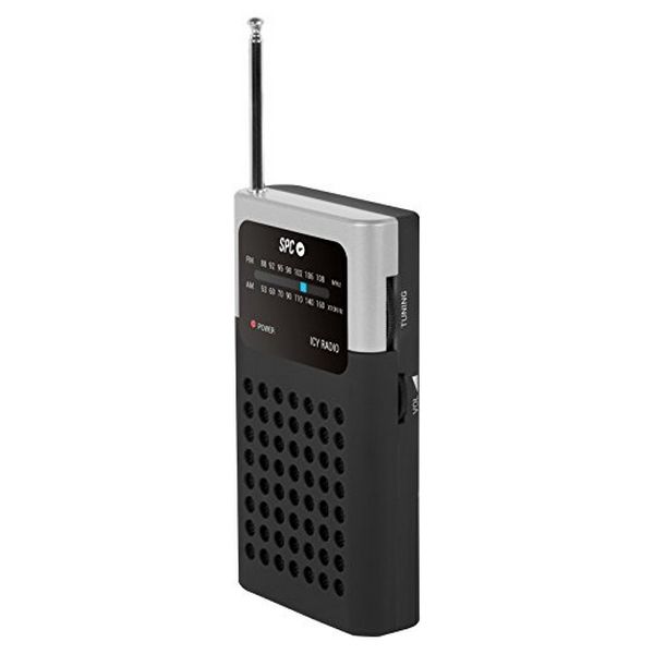 Tranzistorové rádio SPC 4573N FM/AM Přenosný Černý Tranzistorové rádio SPC 4573N FM/AM Přenosný Černý