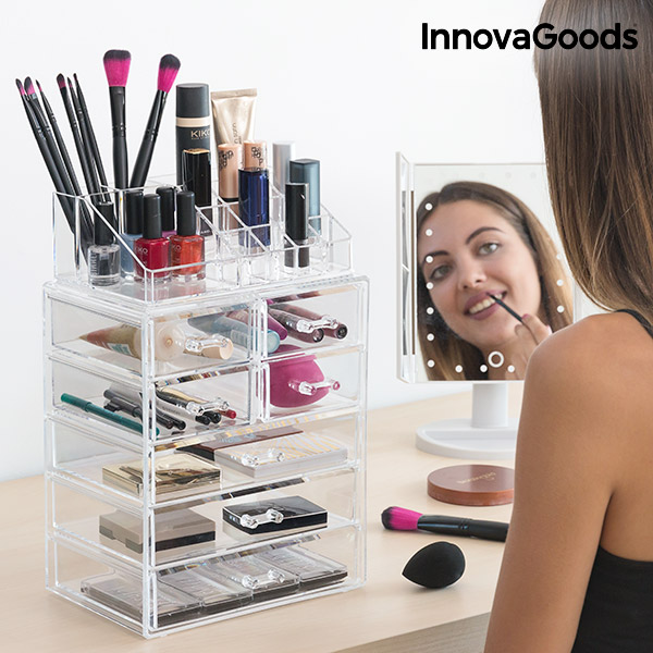 Akrylový Stojan na Kosmetiku InnovaGoods Akrylový Stojan na Kosmetiku InnovaGoods