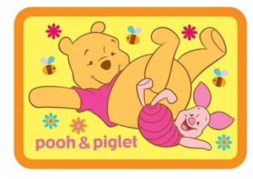 Disney dětský koberec 45x65 cm, varianta: medvídek pů žlutý