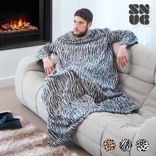 Big Tribu Snug Snug Deka s Rukávy - Leopardí Big Tribu Snug Snug Deka s Rukávy - Leopardí
