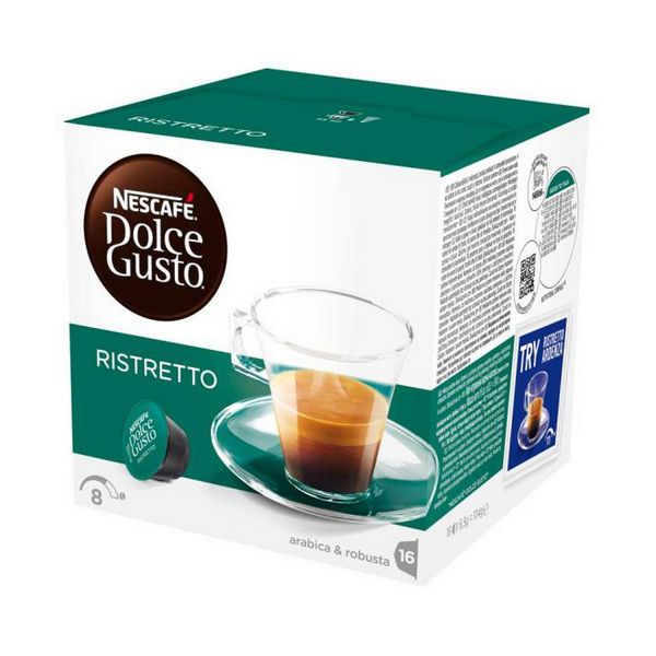 Kávové kapsle s pouzdrem Nescafé Dolce Gusto 41640 Espresso Ristretto (16 uds) Kávové kapsle s pouzdrem Nescafé Dolce Gusto 41640 Espresso Ristretto (16 uds)
