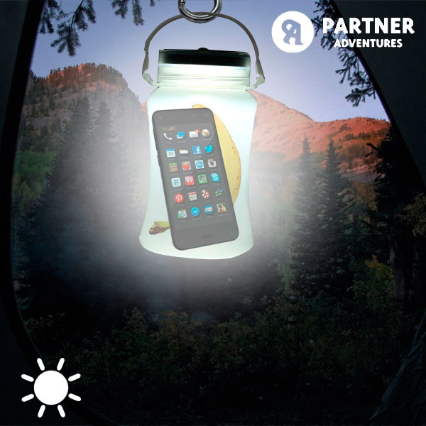 Silikonová Nádoba se Solárním LED Světlem Partner Adventures Silikonová Nádoba se Solárním LED Světlem Partner Adventures