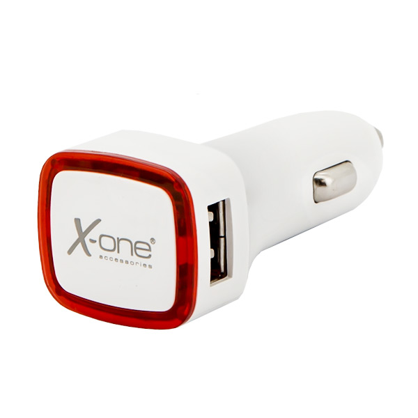 Autonabíječka Ref. 138390 2 x USB-A Bílý Červený Autonabíječka Ref. 138390 2 x USB-A Bílý Červený