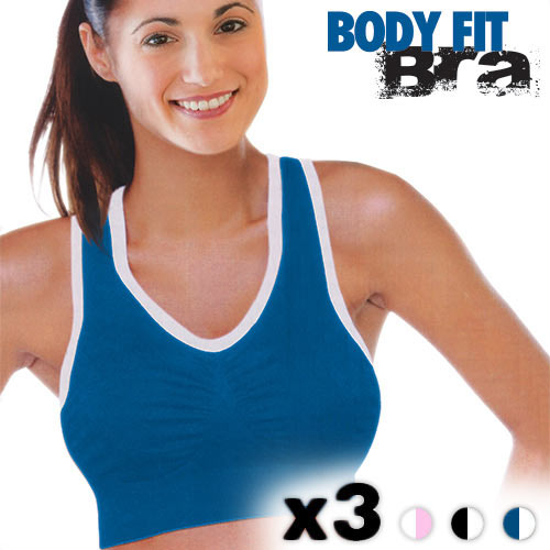 Sportovní Podprsenky Body Fit Bra (3 kusy) - S Sportovní Podprsenky Body Fit Bra (3 kusy) - S