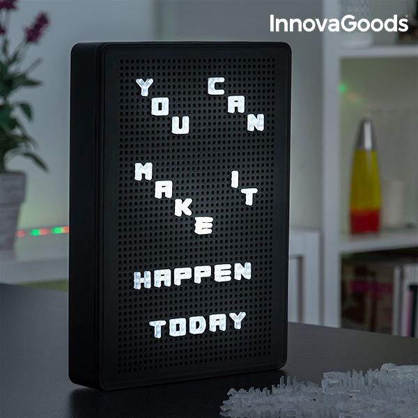 Děrovaná Tabule na Písmena s LED InnovaGoods Děrovaná Tabule na Písmena s LED InnovaGoods