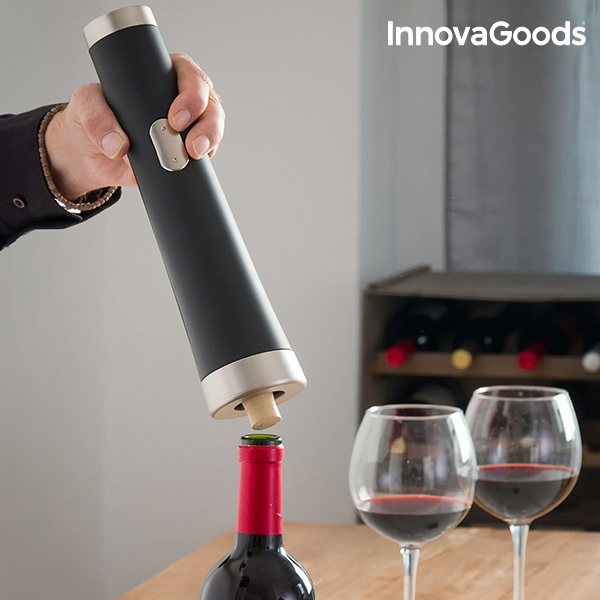 Elektrická Vývrtka s Nožíkem na Fólie InnovaGoods Elektrická Vývrtka s Nožíkem na Fólie InnovaGoods