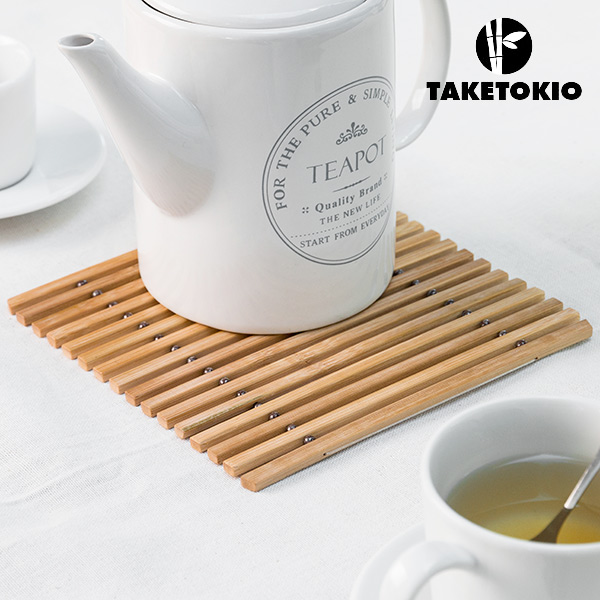 Ohebná Bambusová Podložka pod Hrnec TakeTokio Ohebná Bambusová Podložka pod Hrnec TakeTokio