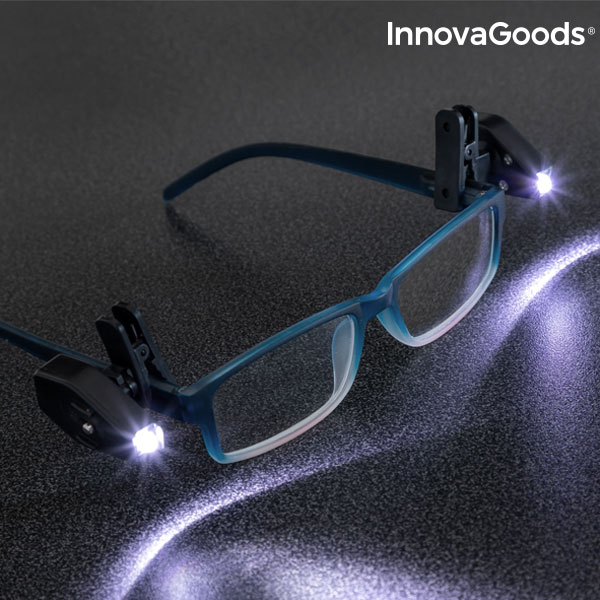 LED Klip na Brýle 360º InnovaGoods (2 kusy) LED Klip na Brýle 360º InnovaGoods (2 kusy)