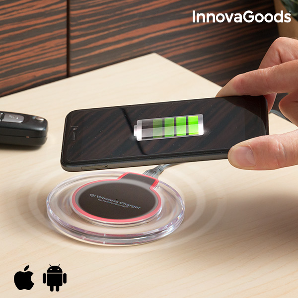 Bezdrátová Nabíječka na Smartphony Qi InnovaGoods Bezdrátová Nabíječka na Smartphony Qi InnovaGoods
