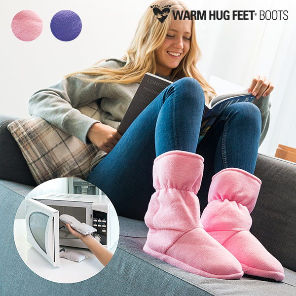Nahřívací botky Warm Hug Feet - Fialový, S Nahřívací botky Warm Hug Feet - Fialový, S
