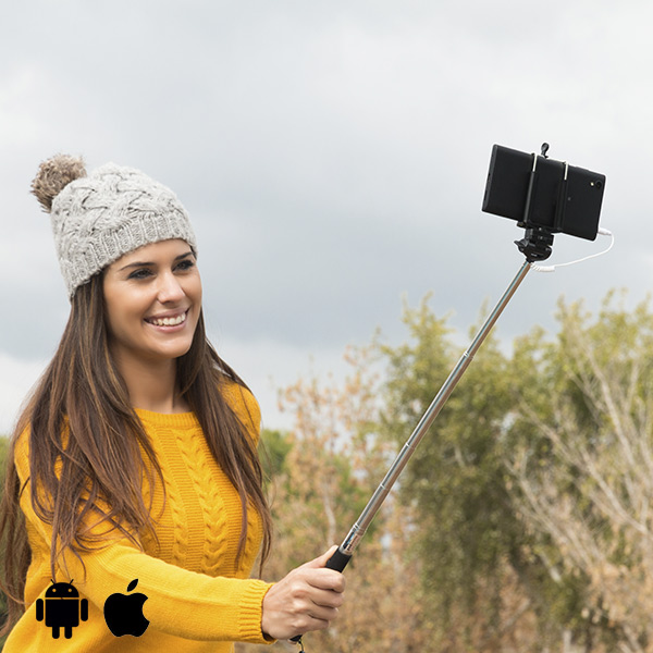 Stativ na Selfie s kabelem - Černý Stativ na Selfie s kabelem - Černý