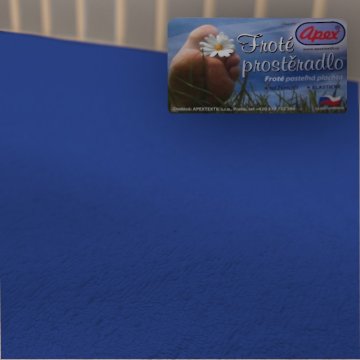 Froté prostěradlo Apex - Dětské 70 x 140 cm - Tmavě modrá