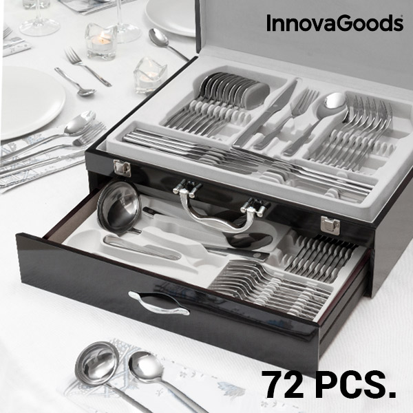 Sada Nerezových Příborů Cook D'Lux InnovaGoods (72 částí) Sada Nerezových Příborů Cook D'Lux InnovaGoods (72 částí)