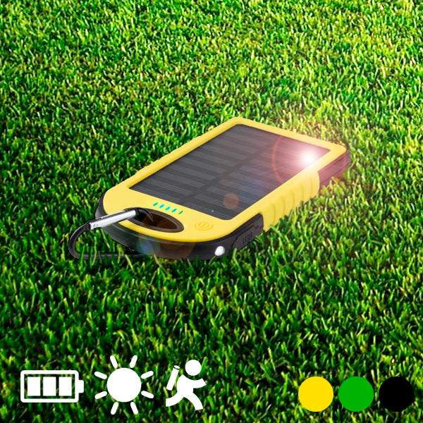 Solární powerbanka 4000 mAh 144939 - Žlutý Solární powerbanka 4000 mAh 144939 - Žlutý