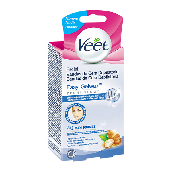 Voskové Pásky na Depilaci Obličeje pro Citlivou Pokožku Veet (40 kusů) Voskové Pásky na Depilaci Obličeje pro Citlivou Pokožku Veet (40 kusů)