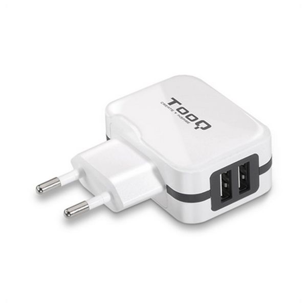 Stěnová nabíječka TooQ TQWC-1S02WT USB x 2 17W Bílý Stěnová nabíječka TooQ TQWC-1S02WT USB x 2 17W Bílý