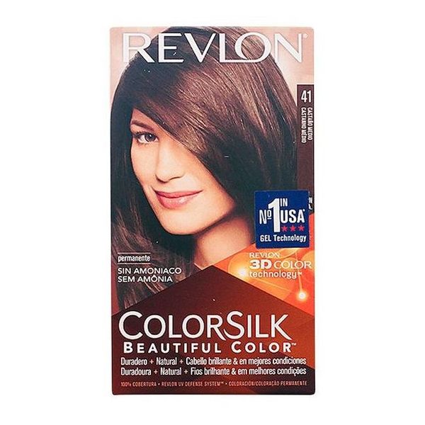 Barva bez amoniaku Colorsilk Revlon Hnědá Barva bez amoniaku Colorsilk Revlon Hnědá