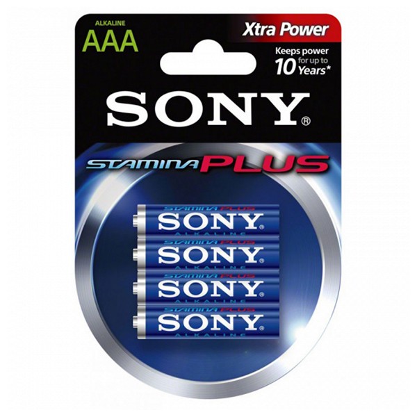 Alkalická baterie Sony AM4L-B4D AM4L-B4D 1,5 V AAA (4 pcs) Modrý Zelená Alkalická baterie Sony AM4L-B4D AM4L-B4D 1,5 V AAA (4 pcs) Modrý Zelená