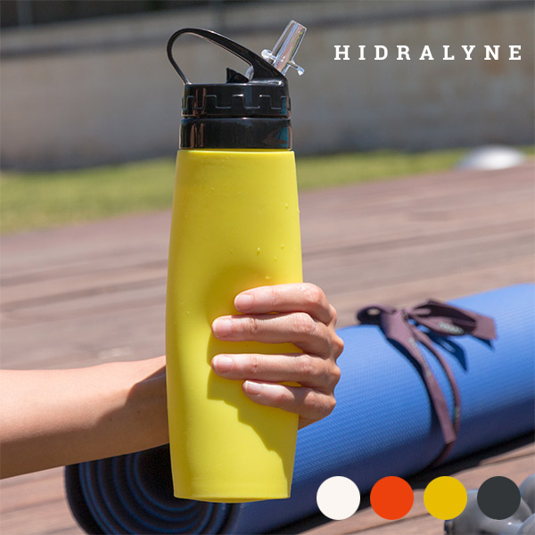 Silikonová Láhev pro Sportovce Hidralyne - Černý Silikonová Láhev pro Sportovce Hidralyne - Černý