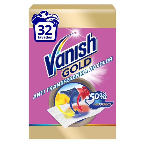 Ubrousky proti Zabarvení Prádla Vanish Gold (12 kusů) Ubrousky proti Zabarvení Prádla Vanish Gold (12 kusů)