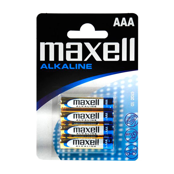 Alkalické Baterie Maxell LR03-MN2400 AAA 1,5 V Alkalické Baterie Maxell LR03-MN2400 AAA 1,5 V