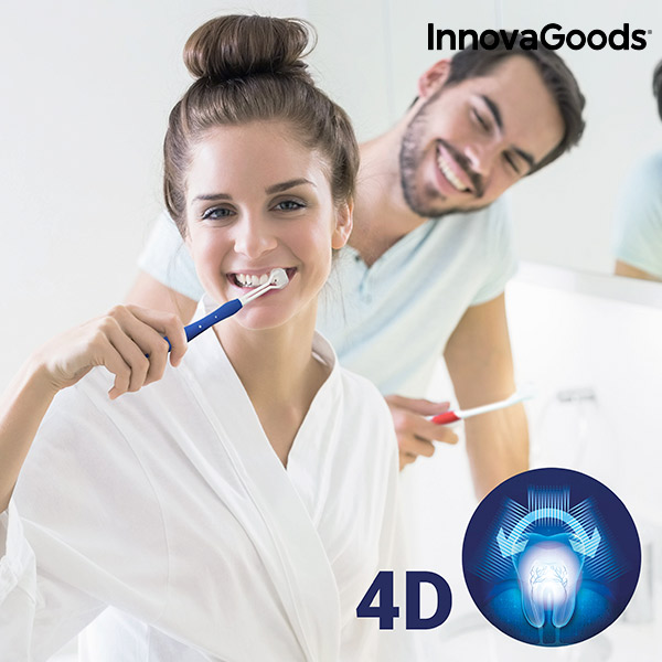 Zubní Kartáček 4D InnovaGoods (2 kusy) Zubní Kartáček 4D InnovaGoods (2 kusy)