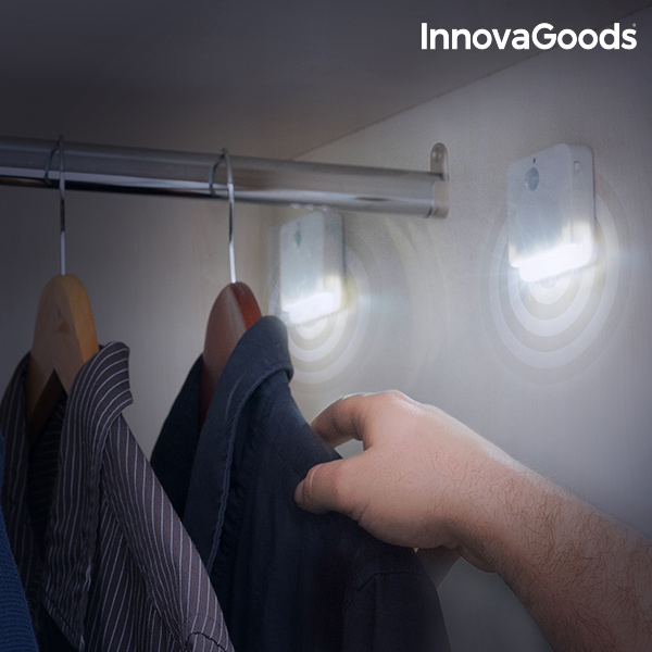 LED Světlo s Pohybovým Senzorem InnovaGoods (2 kusy) LED Světlo s Pohybovým Senzorem InnovaGoods (2 kusy)