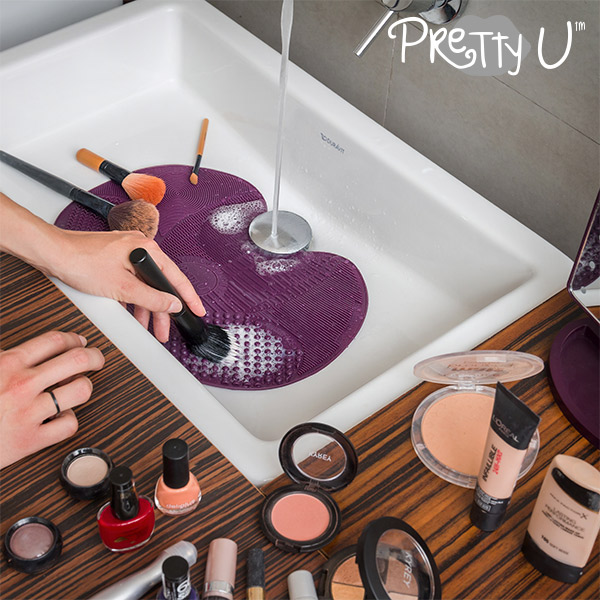 Pomůcka na Čištění Kosmetických Štětců Pretty U Pomůcka na Čištění Kosmetických Štětců Pretty U