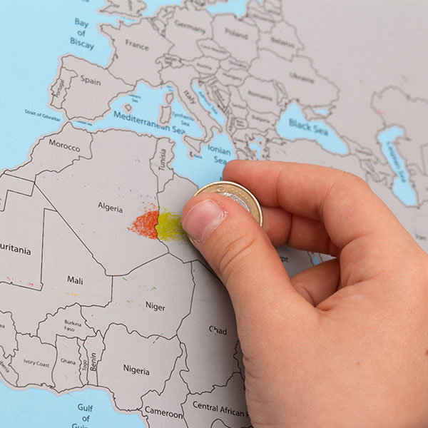 Stírací Mapa Světa Stírací Mapa Světa