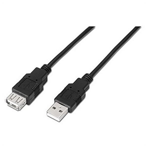 Prodlužovací Kabel NANOCABLE 10.01.0203-BK 1,8 m USB Male Plug Socket Černý Prodlužovací Kabel NANOCABLE 10.01.0203-BK 1,8 m USB Male Plug Socket Černý