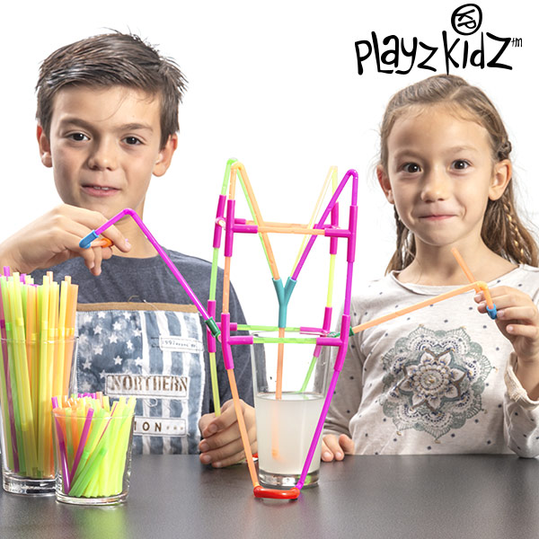 Brčková Stavebnice Playz Kidz (194 dílků) Brčková Stavebnice Playz Kidz (194 dílků)