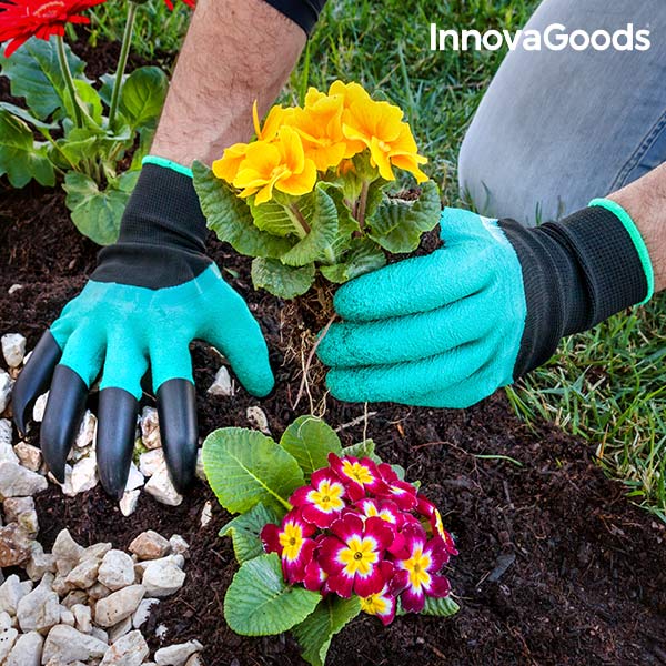 Zahradní Rukavice s Drápy na Okopávání InnovaGoods Zahradní Rukavice s Drápy na Okopávání InnovaGoods