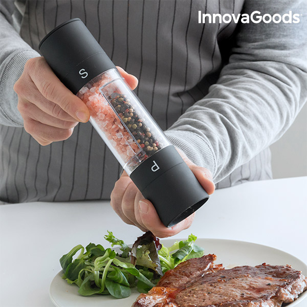Mlýnek na Pepř a Sůl 2 v 1 InnovaGoods Mlýnek na Pepř a Sůl 2 v 1 InnovaGoods