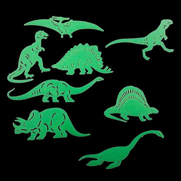 Fluorescenční Dinosauři Jurassic (8 kusů) Fluorescenční Dinosauři Jurassic (8 kusů)